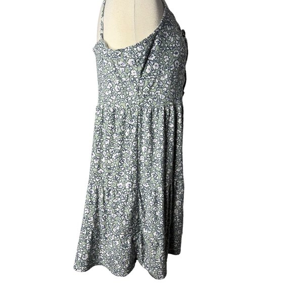 No Boundaries Summer Baby ddoll XXL Dress Green White Floral Mini Sleeveless - Picture 7 of 16